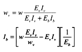 The above equation gives the minimum moment of inertia for the backup per foot of wall to control excessive tension and cracking in the veneer.